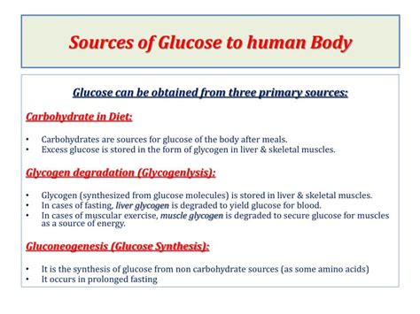 PPT Introduction To Glucose Metabolism PowerPoint Presentation ID