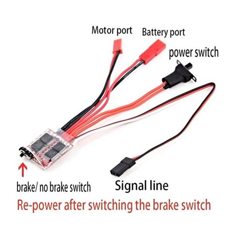 Jual Esc A Brush Motor Speed Controller With Brake Shopee Indonesia