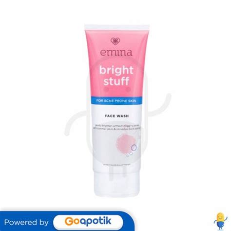 EMINA BRIGHT STUFF FOR ACNE PRONE SKIN FACE WASH 100 ML TUBE Kegunaan