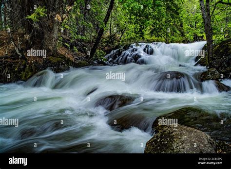 A small waterfall at the Emerald Pools Stock Photo - Alamy