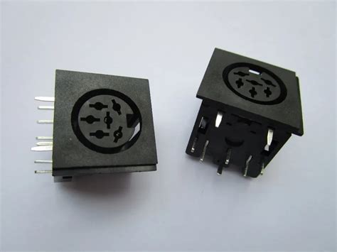 30 Pcs Circular Din Jack Female S Terminal 6 Pin Pcb Mount Connector In