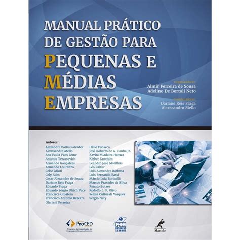 Manual Pr Tico De Gest O Para Pequenas E M Dias Empresas Marca P Gina