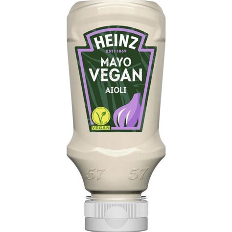 Heinz Mayonnaise Aioli Without Egg Vegan 220ml 743 Fl Oz