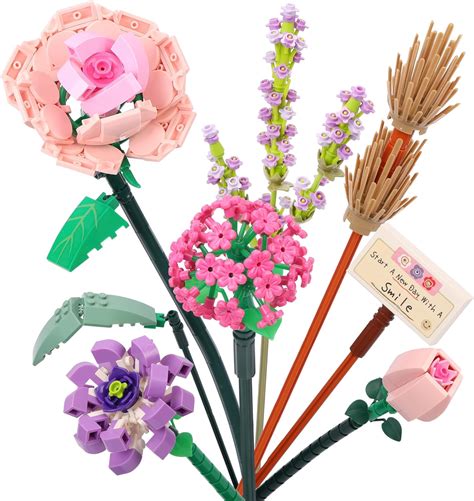 Amazon De Belle Vous Teiliges Klemmbausteine Blumen Set