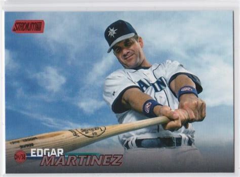 Topps Stadium Club Edgar Martinez Seattle Mariners Parallel Hof