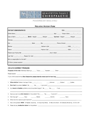 Fillable Online New Patient History Questionnaire Free Online Form