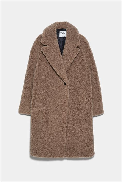 Zara Faux Shearling Coat Winter Coat And Jacket Trends To Try 2019