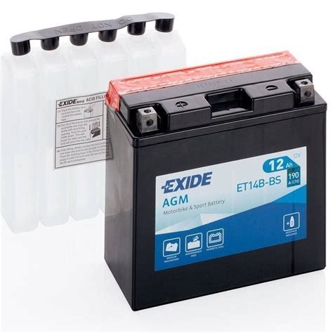 Exide YT14B BS Batería 12V 12Ah Precio en oferta