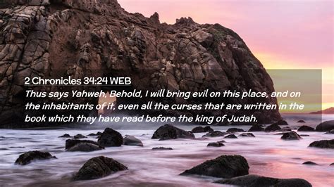 2 Chronicles 34 24 WEB Desktop Wallpaper Thus Says Yahweh Behold I