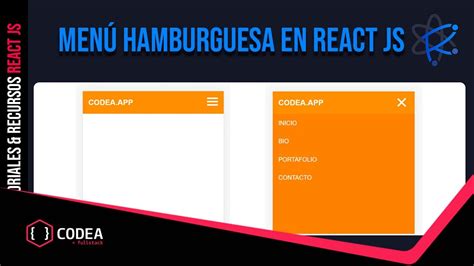 C Mo Hacer Un Men Responsive En React Js Youtube