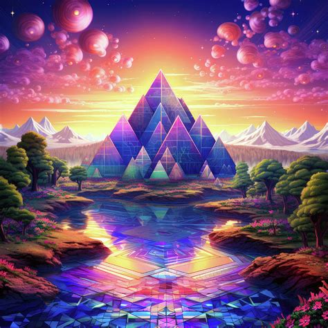 Fractal Landscape 03 Trippy Scenery Digital Art by Matthias Hauser ...