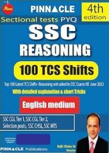 Ssc Reasoning Tcs Shifts Th Edition English Medium Buy Ssc