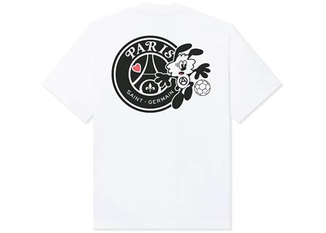 Verdy X Psg Tokyo Exclusive T Shirt White Street Wear Shirts