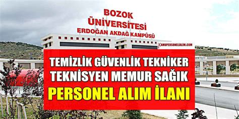 Yozgat Bozok Niversitesi Sa L K Personeli I Ve Memur Al M