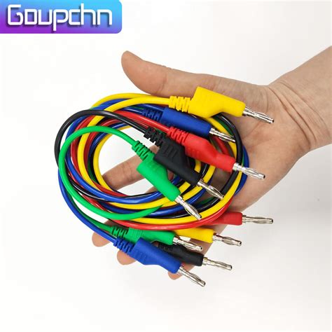 5PCS Stackable Banana To Banana Plug Test Lead Soft Cable For