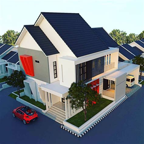 Desain Atap Rumah Miring Ke Samping Desain Id