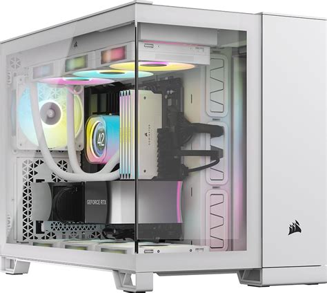 Corsair 2500d Airflow Small Tower Matx Dual Chamber Pc Case Tempered Glass