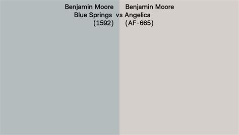 Benjamin Moore Blue Springs Vs Angelica Side By Side Comparison