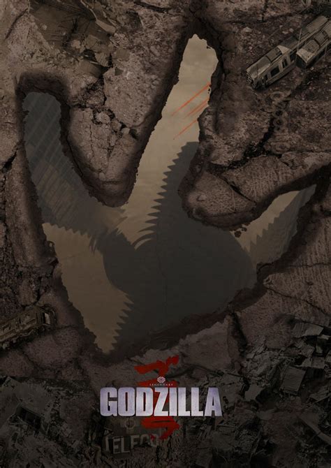 Godzilla footprint poster by JoshuaDunlop on DeviantArt