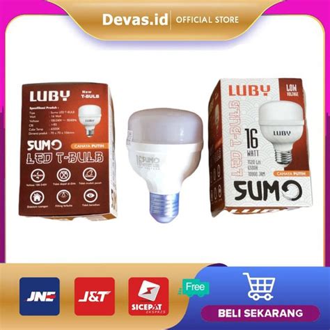 Jual Lampu Bohlam Led W Luby Sumo Cahaya Putih Watt Original