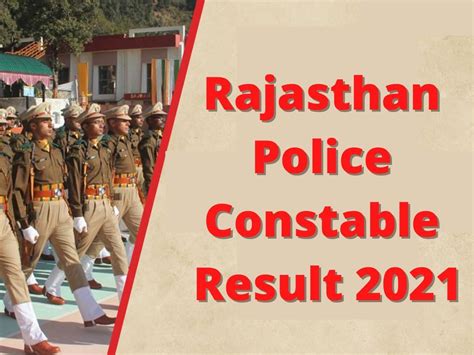 Rajasthan Police Is Going To Release Police Constable Result On