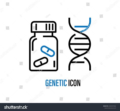 Genetic Research Icon Dna Double Helix Stock Vector Royalty Free 2029447262 Shutterstock