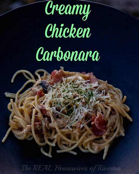 Creamy Chicken Carbonara With Bacon Creative Housewives