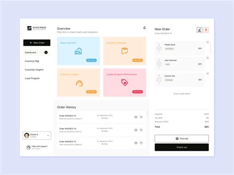Dashboard for a Retail POS System by David Michael on Dribbble