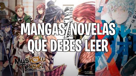 Mangas Novelas Que Debes Leer Recomendaci N Youtube