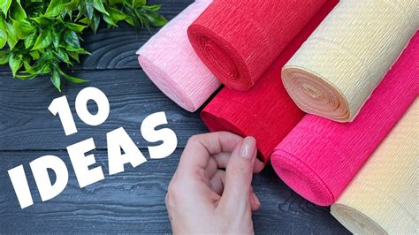 10 IDEAS Crepe Paper Decoration Ideas Crepe Paper Flowers YouTube