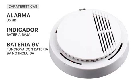 Sensor De Humo InalÁmbrico Con Alarma Hartec