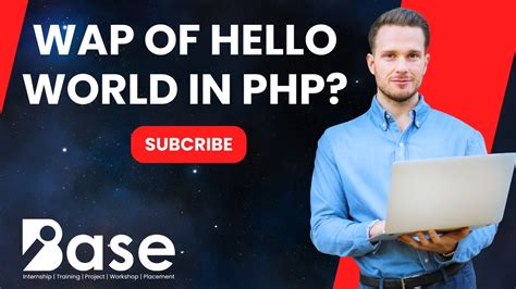 Wap Of Hello World In Php Youtube