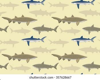 Sharks Wallpaper 7 Stock Vector (Royalty Free) 357628667 | Shutterstock