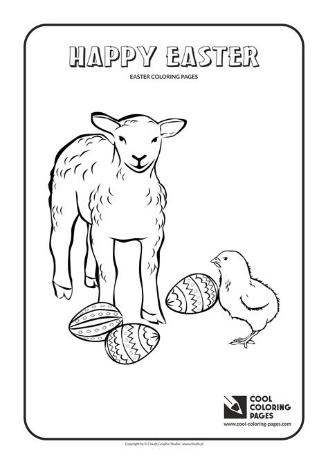 Cute Easter Lamb Coloring Pages Coloring Pages