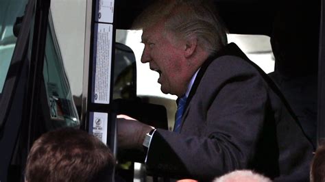 Trump Got In A Truck Made Some Funny Faces And The Internet Reacted