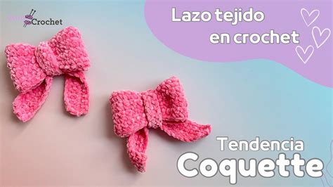 Lazo En Crochet Tendencia Coquette F Cil De Tejer Mo O Tejido