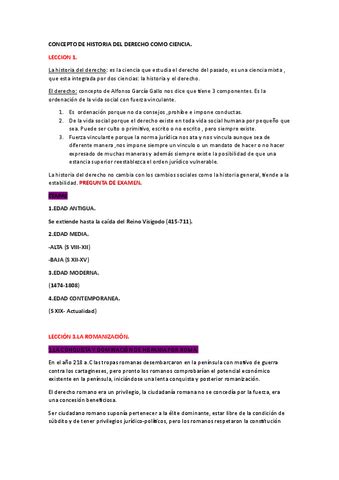 APUNTES PRIMER PARCIAL DE HISTORIA DEL DERECHO Pdf