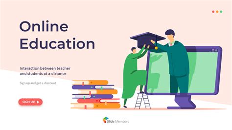 Online Education Illust Pitch Deck Animated Slides In Powerpoint