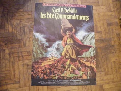 Les Dix Commandements Cecil B De Mille Affiche Cinema M Aprox Eur