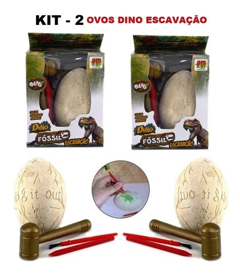 Kit Escava O Ovo Dinossauro Fosseis Arqueologia Dino Parcelamento