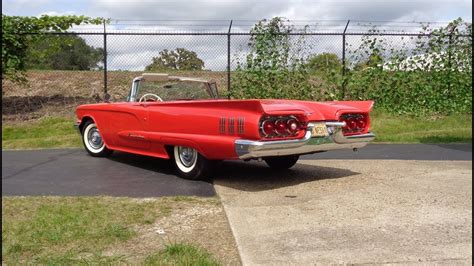 1960 Ford Thunderbird T Bird Convertible 430 Engine In Red And Ride On My Car Story With Lou