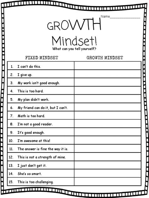 Mindset Fixed Mindset Growth Mindset Pdf