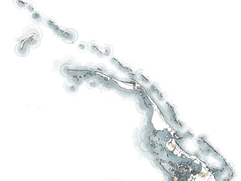 abacos map wall art print poster abaco islands  bahamas caribbean