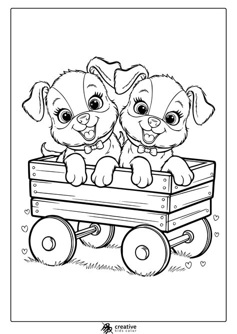 Lovely Puppies: Coloring Book For Adults 3
