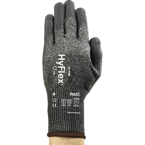 Ansell Cut Resistant Gloves HyFlex 11 738 Size 2X Large ANSI Cut