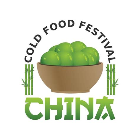 Cold Food Festival China Vector Illustration 5480987 Vector Art At Vecteezy