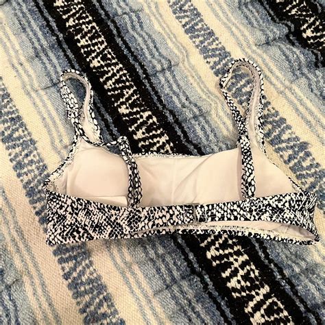 Xhilaration Women S White And Black Bikini And Tankini Tops Depop