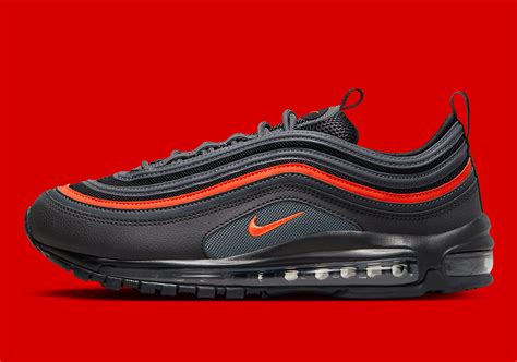 The Nike Air Max 97 Is Brilliantly Illuminated By The Vibrant Picante Red Color Snkrburger