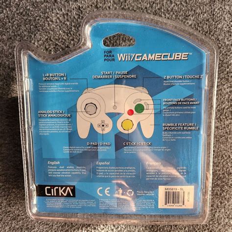 Cirka Nintendo Wii Gamecube Wired Controller Silver Brand New Ebay