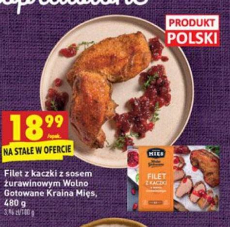 Promocja Filet z kaczki z sosem żurawinowym 480g w Biedronka